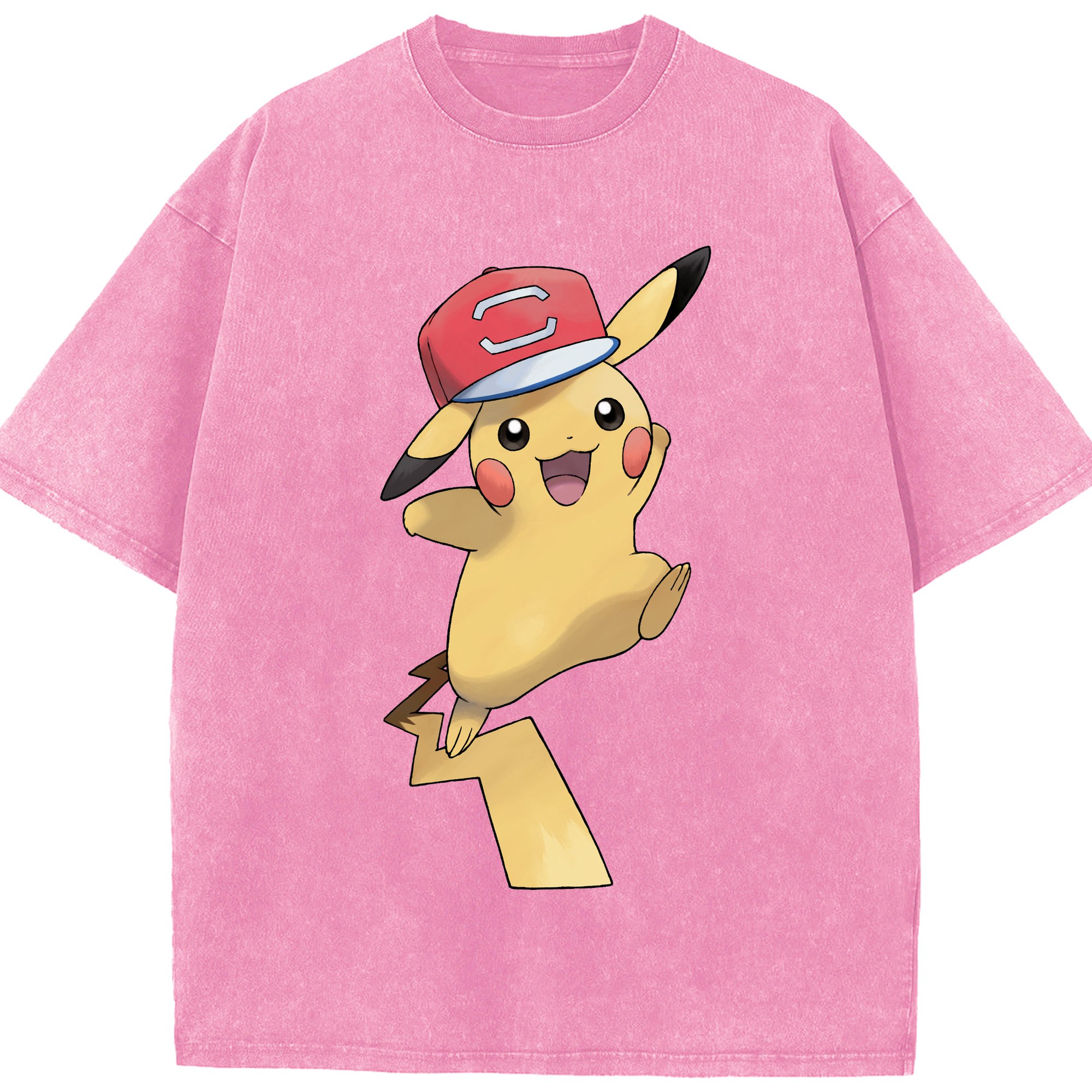 （画像用） ポケットモンスター Pokémon 綿100% ヴィンテージ風 半袖Tシャツ（フロントプリント）